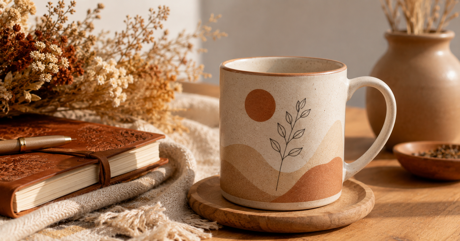 5 Formas de Generar Ingresos Extra Después de los 50 (Sin Necesitar Ahorros Grandes) Producto de print on demand taza con frase inspiracional para mujeres emprendedoras de 50