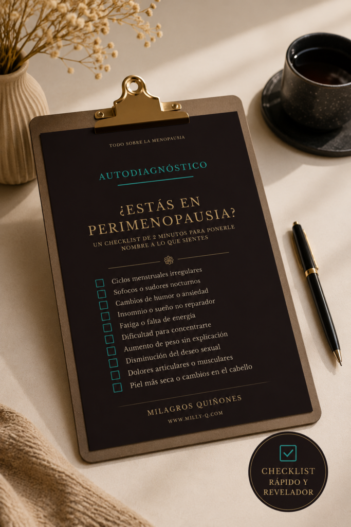 checklist menopausia